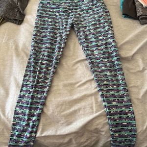 Lula Rue leggings one size geometric pattern